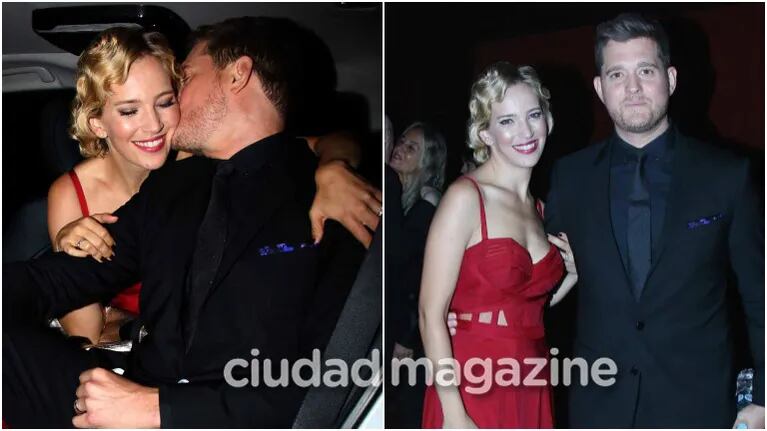 Michael Bublé acompañó a Luisana Lopilato a la presentación de su película (Fotos: Movilpress)