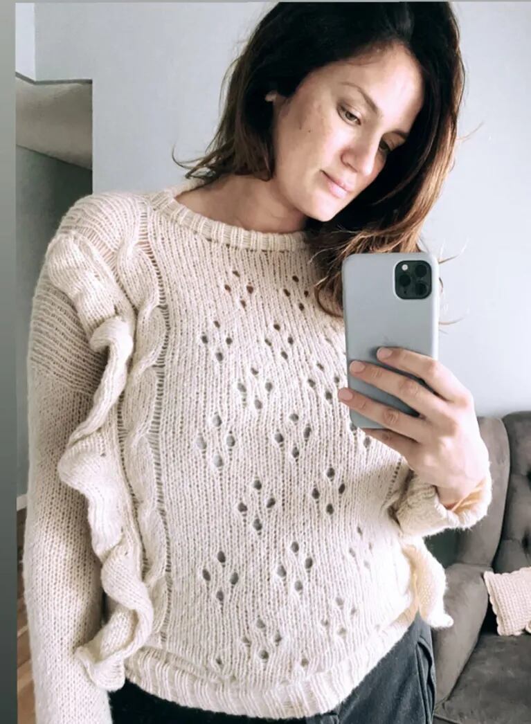 Paula Chaves compartió su primera foto tras dar a luz a Filipa: "Me saqué el pijama y me puse volados"