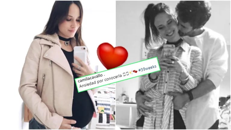 La foto súper tierna de Camila Cavallo, embarazada de 39 semanas (Fotos: Instagram)