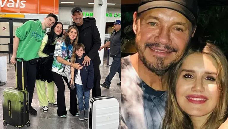 Marcelo Tinelli viajó con sus hijos a México para reencontrarse con Mica.