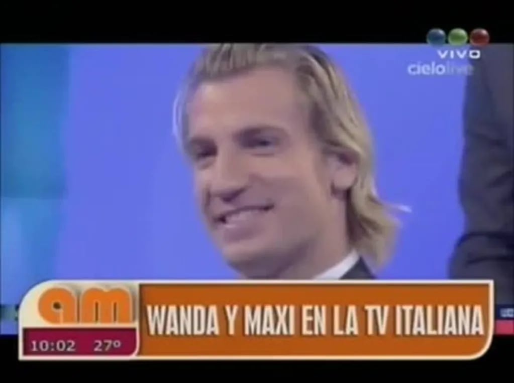 Wanda Nara entrevistó a Maxi López en un programa italiano