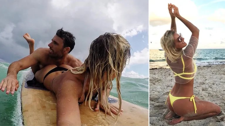 Las fotos súper sexies de Noelia Marzol y su novio en su mini luna de miel en Miami