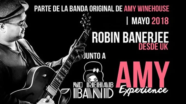 No rehab Band junto al guitarrista de Amy Winehouse en Buenos Aires