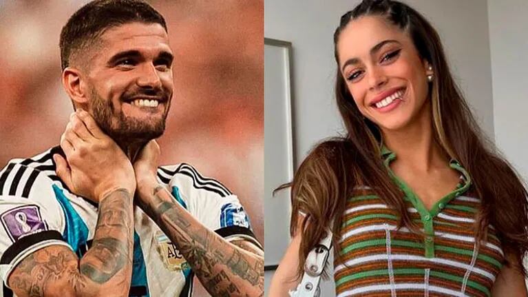 Rodrigo de Paul le declaró su amor a Tini Stoessel tras ganar la Copa del Mundo