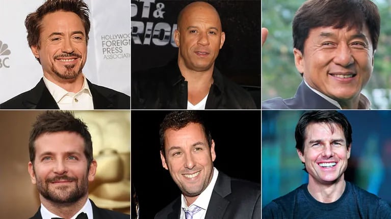 Los 10 actores mejor pagos del mundo (Fotos: Web)