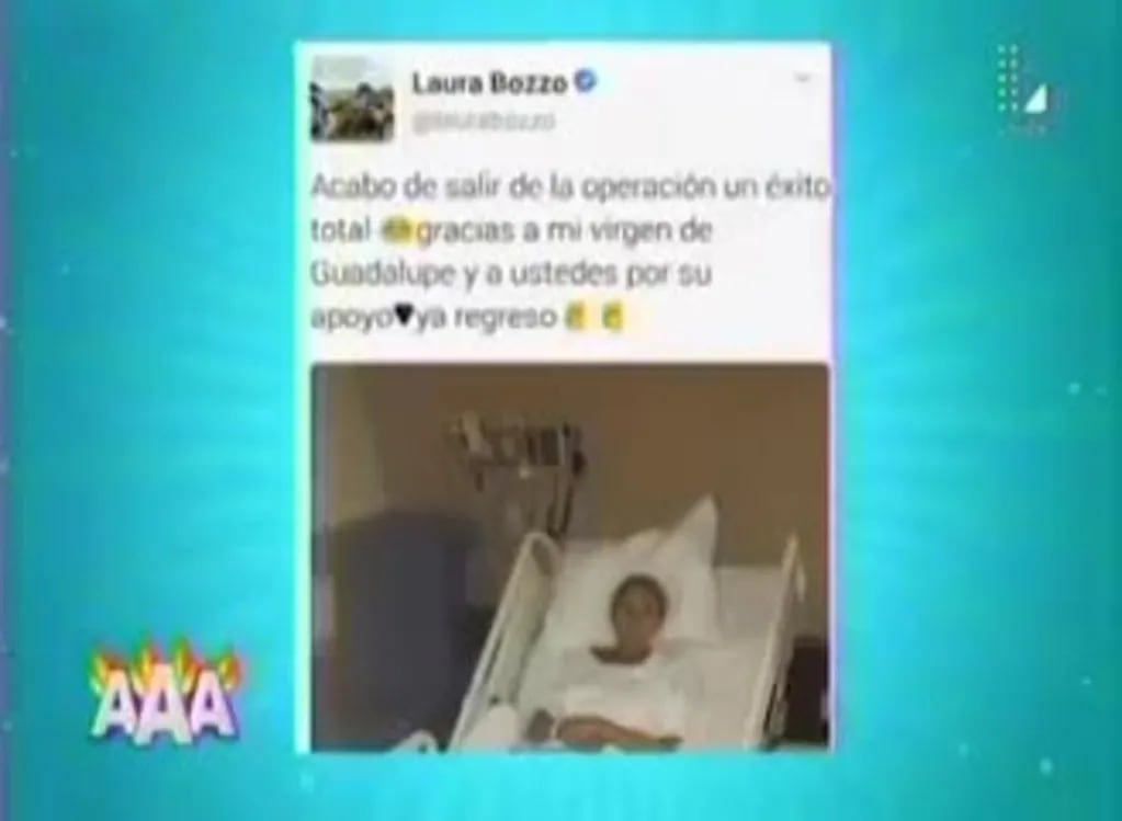 Laura Bozzo habló luego de la operación que le salvó la vida
