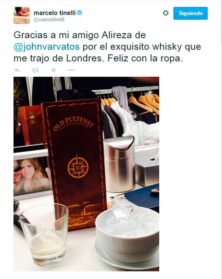 ¿Tinelli y un suspicaz tweet dedicado a Guillermina Valdés? (Foto: Twitter)