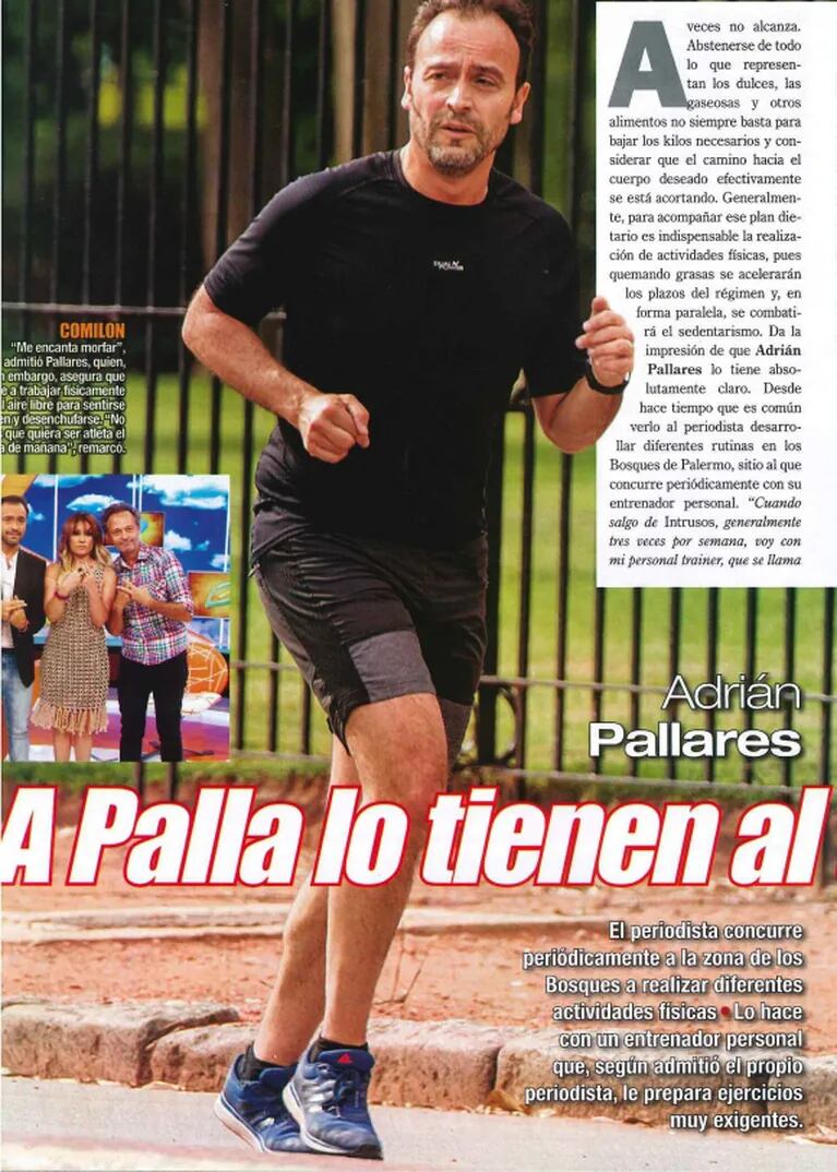 La rutina fitness de Adrián Pallares en los Bosques de Palermo: "Lo hago para sentirme mejor y conservar el peso" 