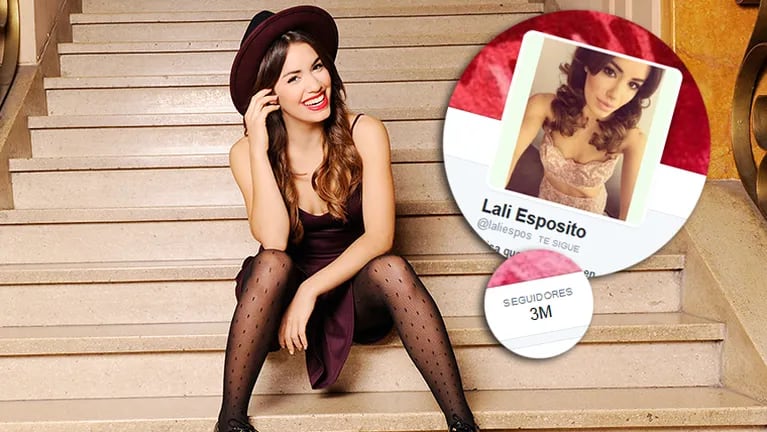 Lali Espósito alcanzó los 3 millones de seguidores en Twitter