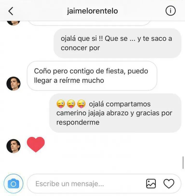 Mariano de la Canal mostró un supuesto chat con Jaime Lorente López, actor de La Casa de papel, ¡y el español lo negó!