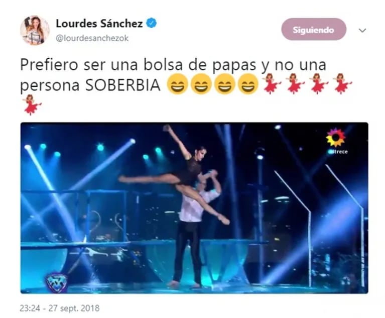 El enojo de Lourdes Sánchez cuando Pampita le dijo que "cayó como una bolsa de papa"... ¡y su furioso tweet!