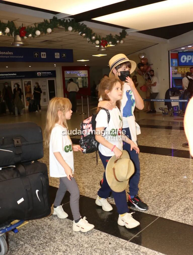 Wanda Nara llegó a la Argentina junto a sus hijos y sin Mauro Icardi, tras el escándalo con la China Suárez