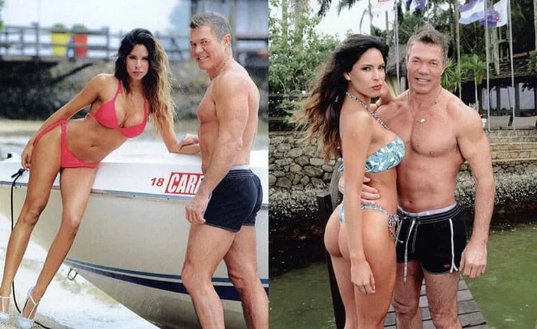 Fernando Burlando y Bárbara Franco, enamorados en Brasil (Fotos: Caras). 