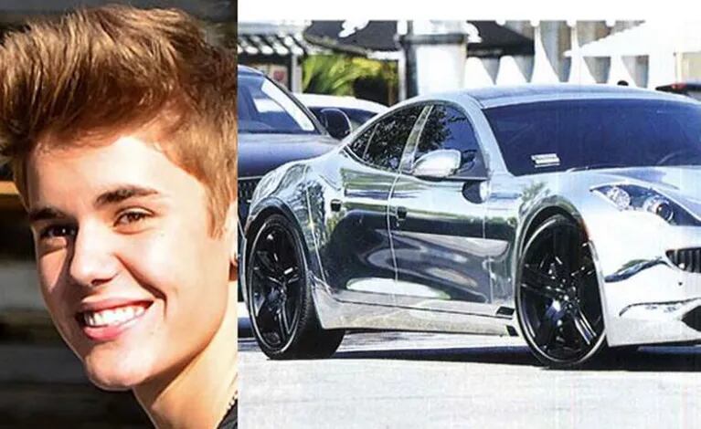 El nuevo auto “tuneado” como un espejo de Justin Bieber. (Foto: ¡Hola! Argentina)