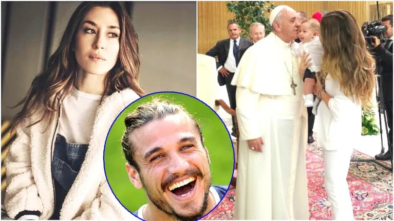 Jimena Barón recordó el papelón que pasó años atrás, cuando fue a ver al Papa junto a su hijo Momo (Fotos: Instagram y Web)