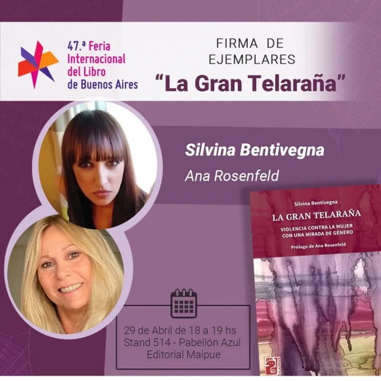 Feria Internacional del Libro: Ana Rosenfeld y Silvina Bentivegna presentan otra edición de La Gran Telaraña