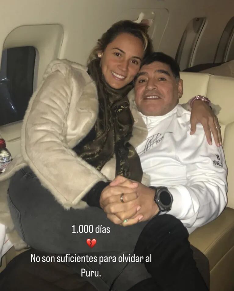 Rocío Oliva recordó a Diego Maradona con una romántica foto y un desgarrador mensaje