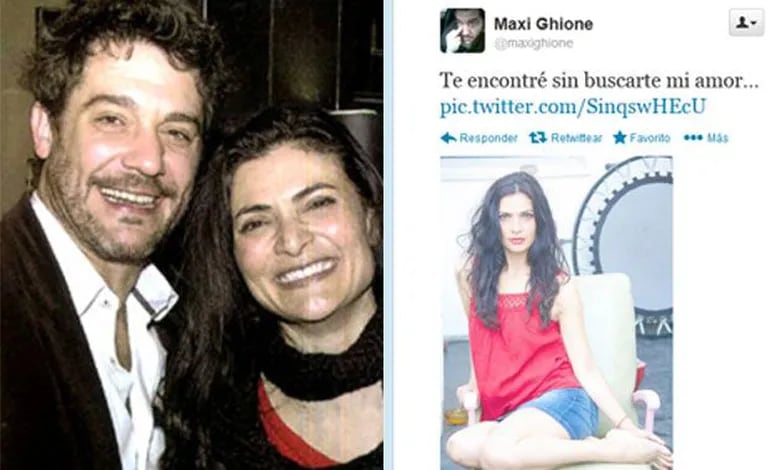 Maxi Ghione y Ana María Orozco, enamoradísimos. (Fotos: Pronto y Twitter)