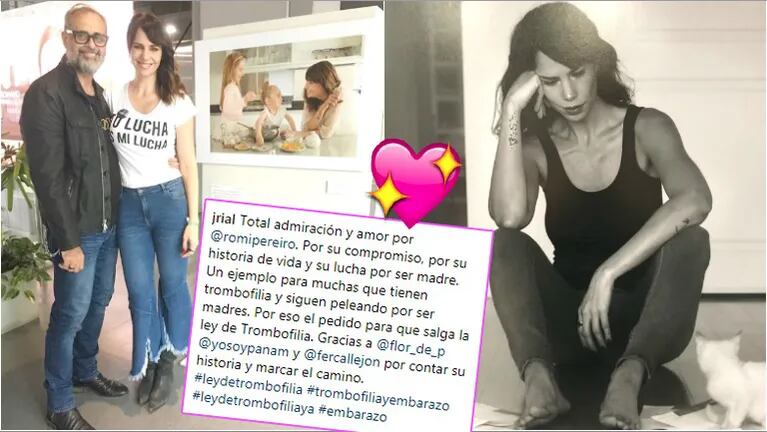 El mensaje de Rial tras la conmovedora historia de vida que reveló Romina Pereiro (Fotos: Instagram)