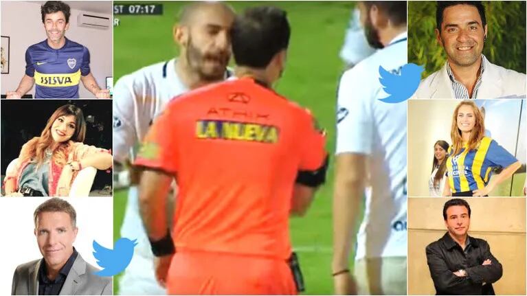 Los tweets de los famosos en el polémico partido Boca - Rosario Central por la Copa Argentina  (Fotos: Web y Twitter)