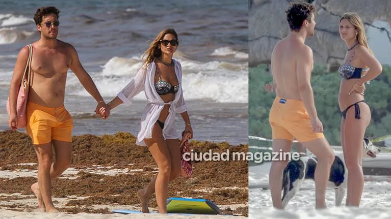 Diego Boneta blanqueó su noviazgo con Mayte Rodríguez y se paseó enamorado de la mano por las playas de Tulum