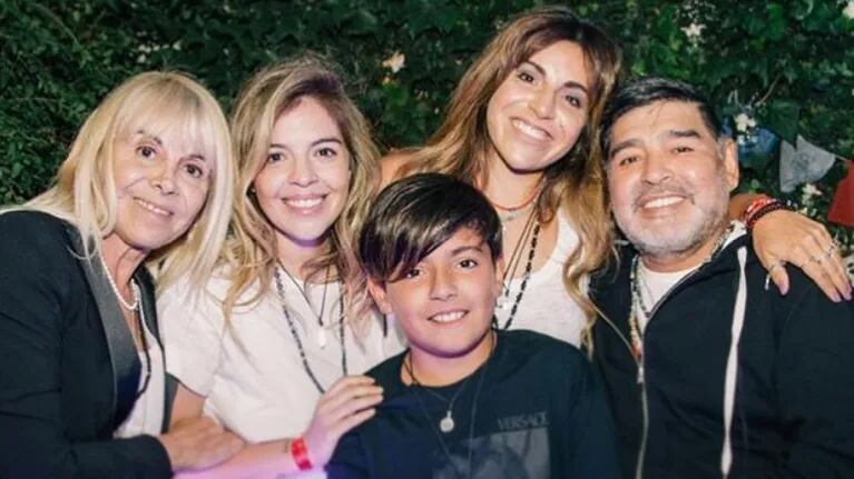 El reencuentro de Diego Maradona con Dalma, Gianinna y Claudia Villafañe: Somos nosotros
