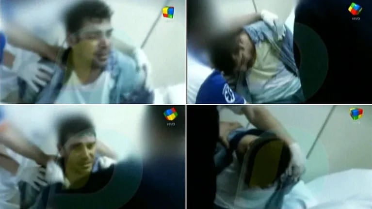 Matías Alé y el video estremecedor de los primeros minutos en el Sanatorio de la Trinidad: "¡Soltame de atrás!"