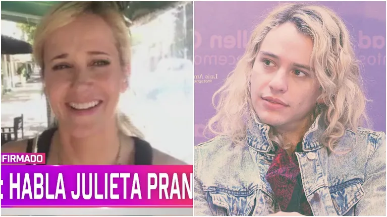 Julieta Prandi confirmó su romance con Guido Sardelli, integrante de Airbag: "Nos llevamos muy bien"