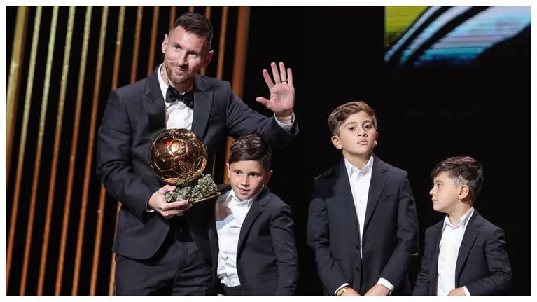 Balón de Oro 2023: Sofi Martínez fue a saludar a Messi y un gesto de Antonela Roccuzzo no pasó desapercibido