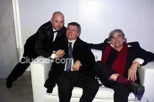 José María Muscari, Carlos Calvo y Lito Cruz en el evento de la Casa del Teatro. (Foto: Ciudad.com - Movilpress)