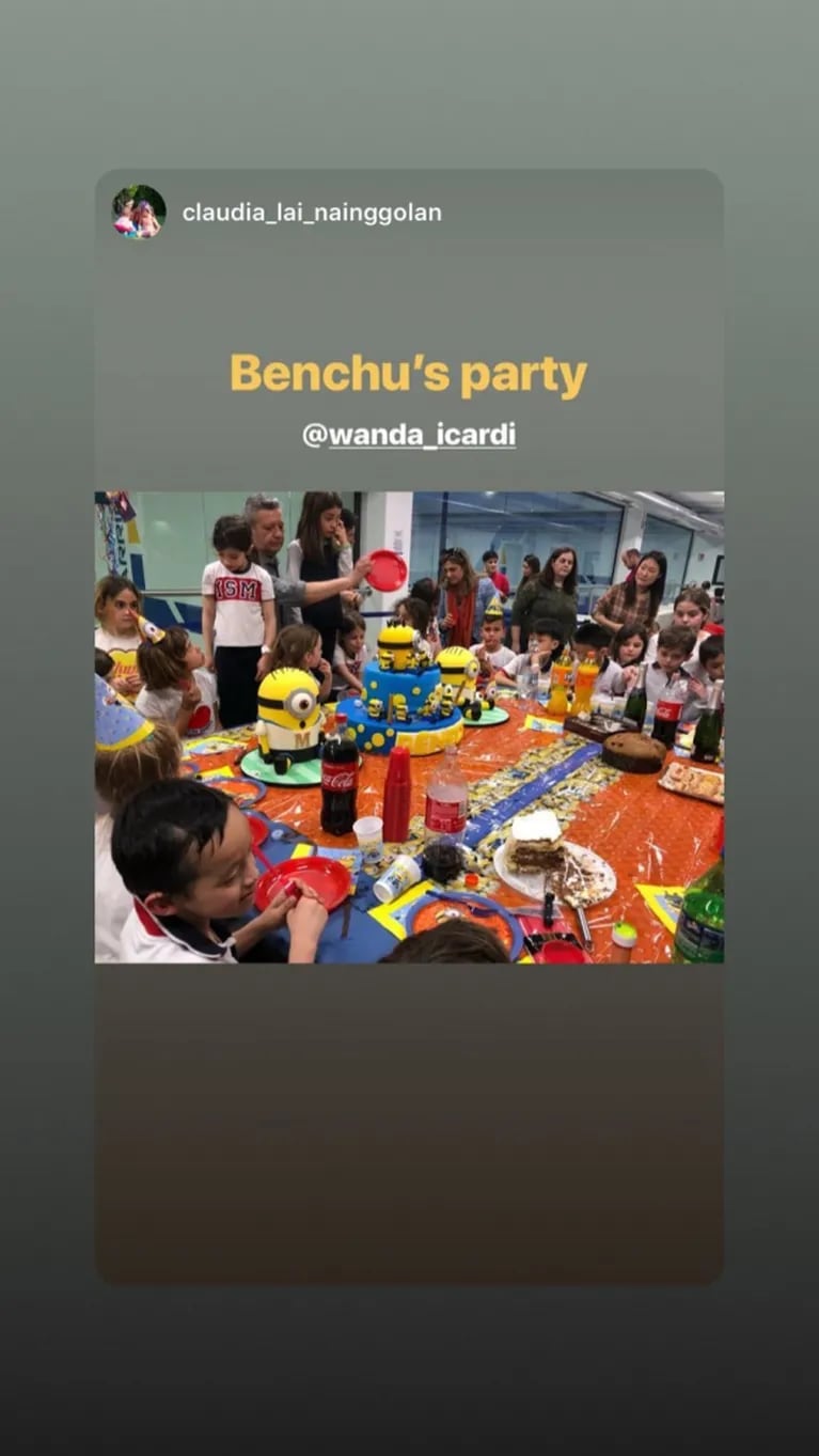 Benedicto, el hijo de Wanda Nara cumplió 7 años: fiesta temática de los Minions y "juegos de gravedad cero"