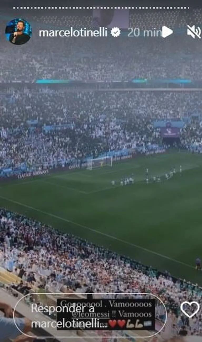 Mundial de Qatar 2022: así vivieron los famosos el primer partido de Argentina contra Arabia Saudita
