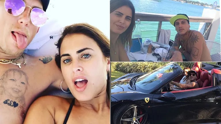 Silvina Luna y El Polaco, días de amor y paseos en Ferrari por Miami (Foto: Instagram)