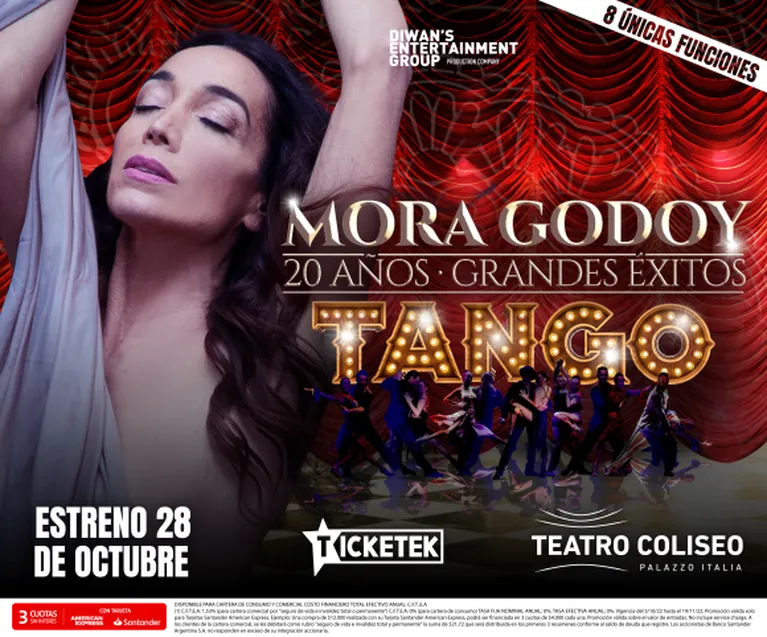 Mora Godoy estrena 20 Años en el Teatro Coliseo: 8 únicas funciones