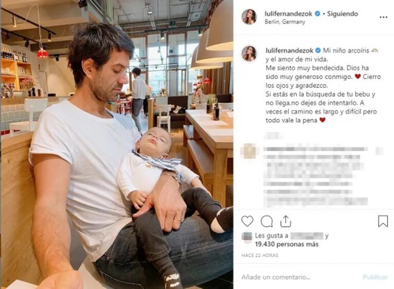 El profundo mensaje de Luli Fernández: "Si estás en la búsqueda de tu bebu y no llega, no dejes de intentarlo"