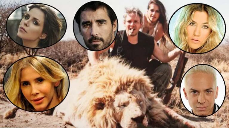 Los famosos, indignados tras la filtración de las fotos de Victoria Vannucci y Matías Garfunkel cazando (Fotos: redes sociales y Web)