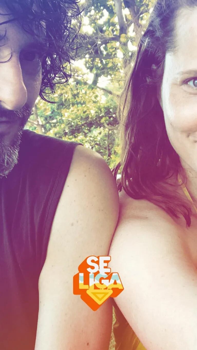 Agustina Kämpfer y la primera postal romántica con su nuevo novio desde Brasil