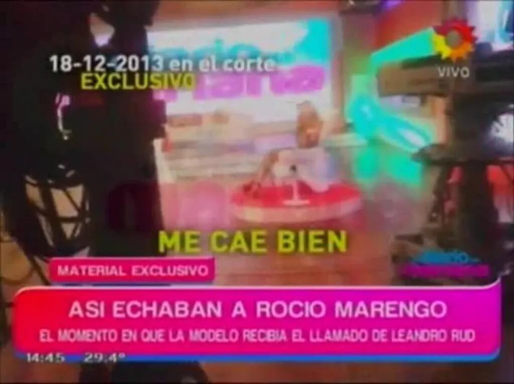 El video del momento en el que Leandro Rud echó a Rocío Marengo