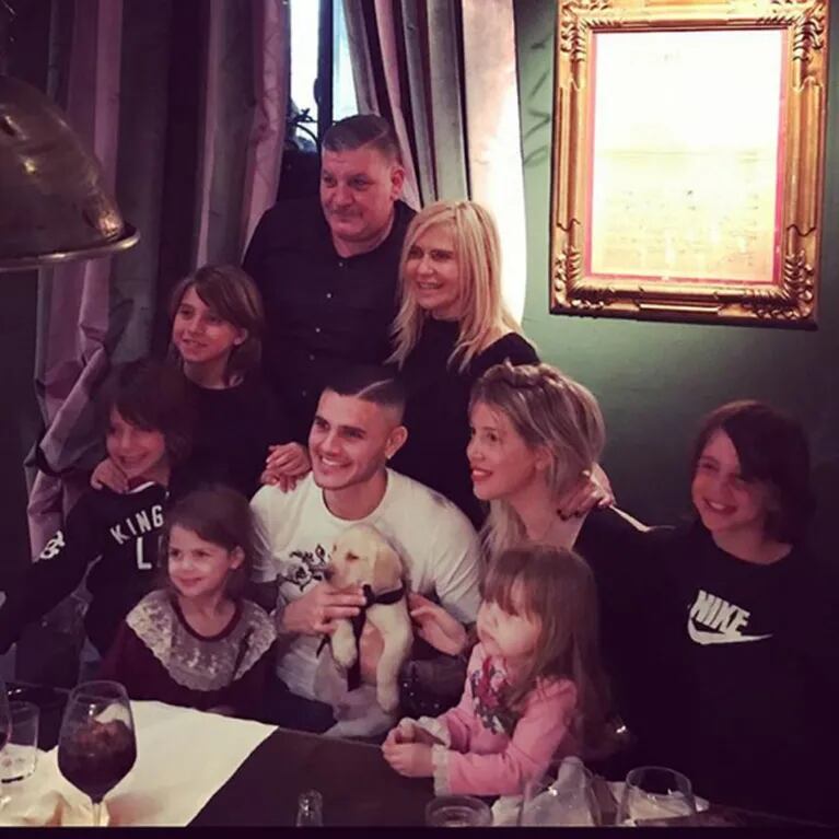 Las fotos del exclusivo festejo de cumpleaños de Mauro Icardi con Wanda Nara y su familia