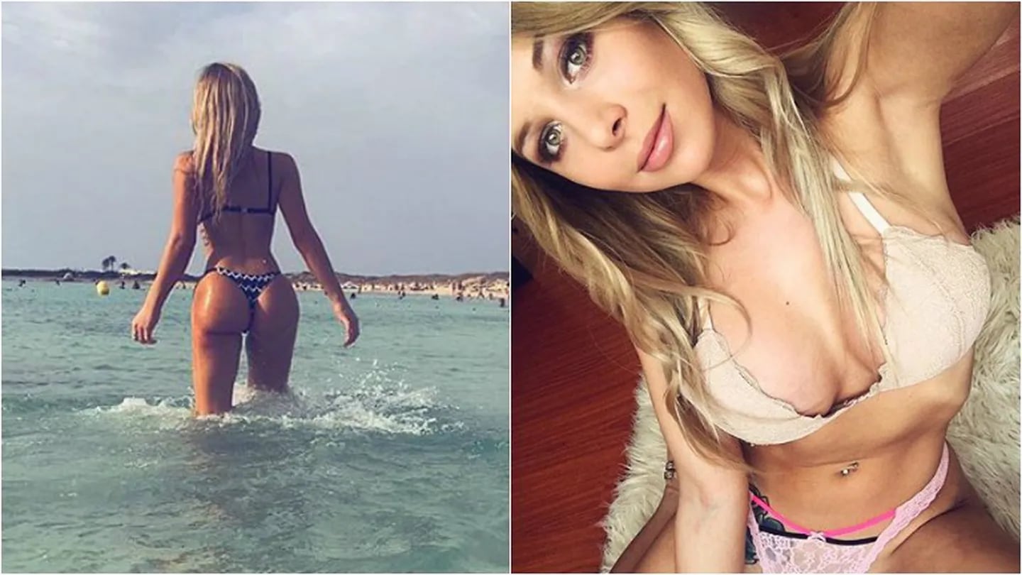 ¡Sexy on the beach! Romina Malaspina y su foto ardiente en Ibiza: diminuta bikini y súper cola. Foto: Instagram