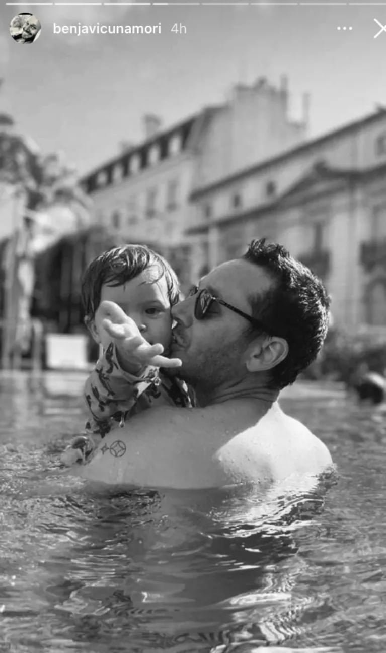 Benjamín Vicuña disfrutó de un día en la piscina junto a todos sus hijos tras su explosiva separación de China Suárez 