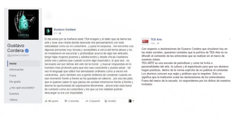 Gustavo Cordera y una fuerte polémica por sus declaraciones: "Hay mujeres que necesitan ser violadas para tener sexo"