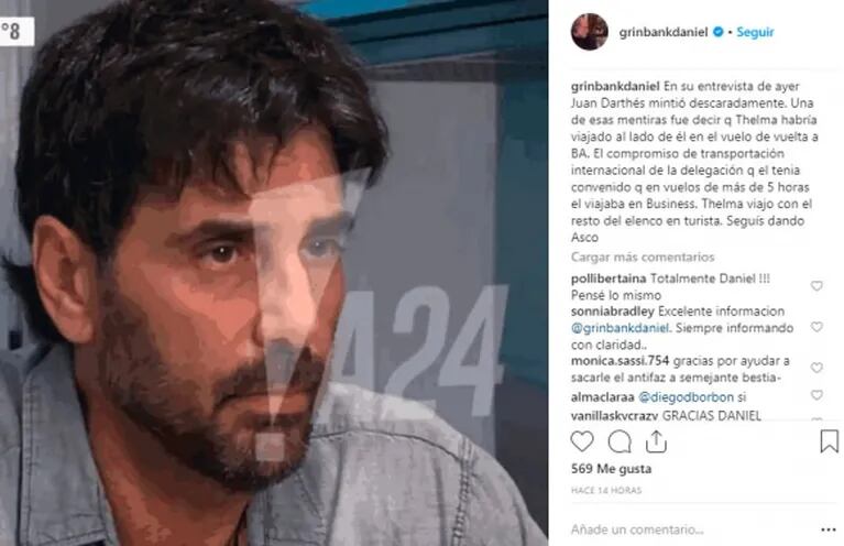 Daniel Grinbank, productor de la gira de Patito Feo, duro con Juan Darthés: "Mintió descaradamente; das asco"
