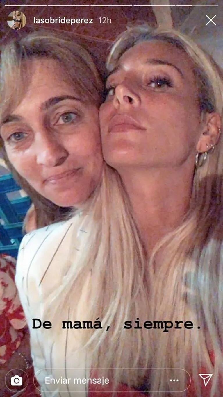 Sol Pérez compartió una tierna selfie con su mamá: el tierno mensaje que le dedicó
