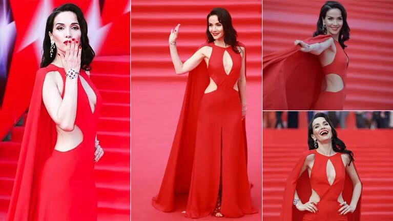 Natalia Oreiro, una diosa al rojo vivo en el el Festival de Cine de Moscú (Foto: redes sociales)