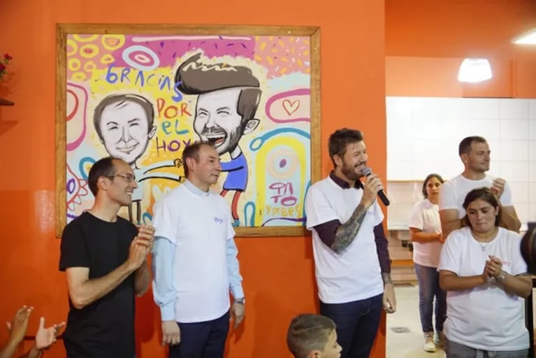 ¡El sueño se hizo realidad! Marcelo Tinelli inauguró el comedor Pequeños Gigantes en Bolivar