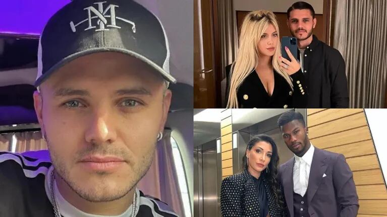 Tremendos posteos de Mauro Icardi tras el rumor de romance entre Wanda Nara con un jugador casado (Fotos: Web e Instagram)
