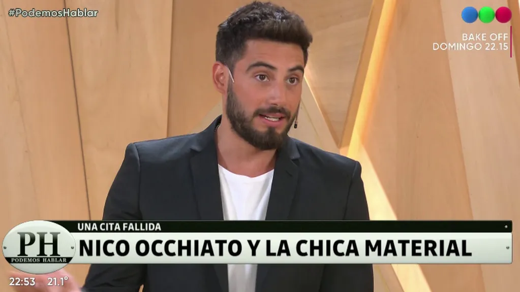Nico Occhiato contó en PH, Podemos Hablar detalles de su cita fallida con una mujer: "No podés creer que haya gente así"