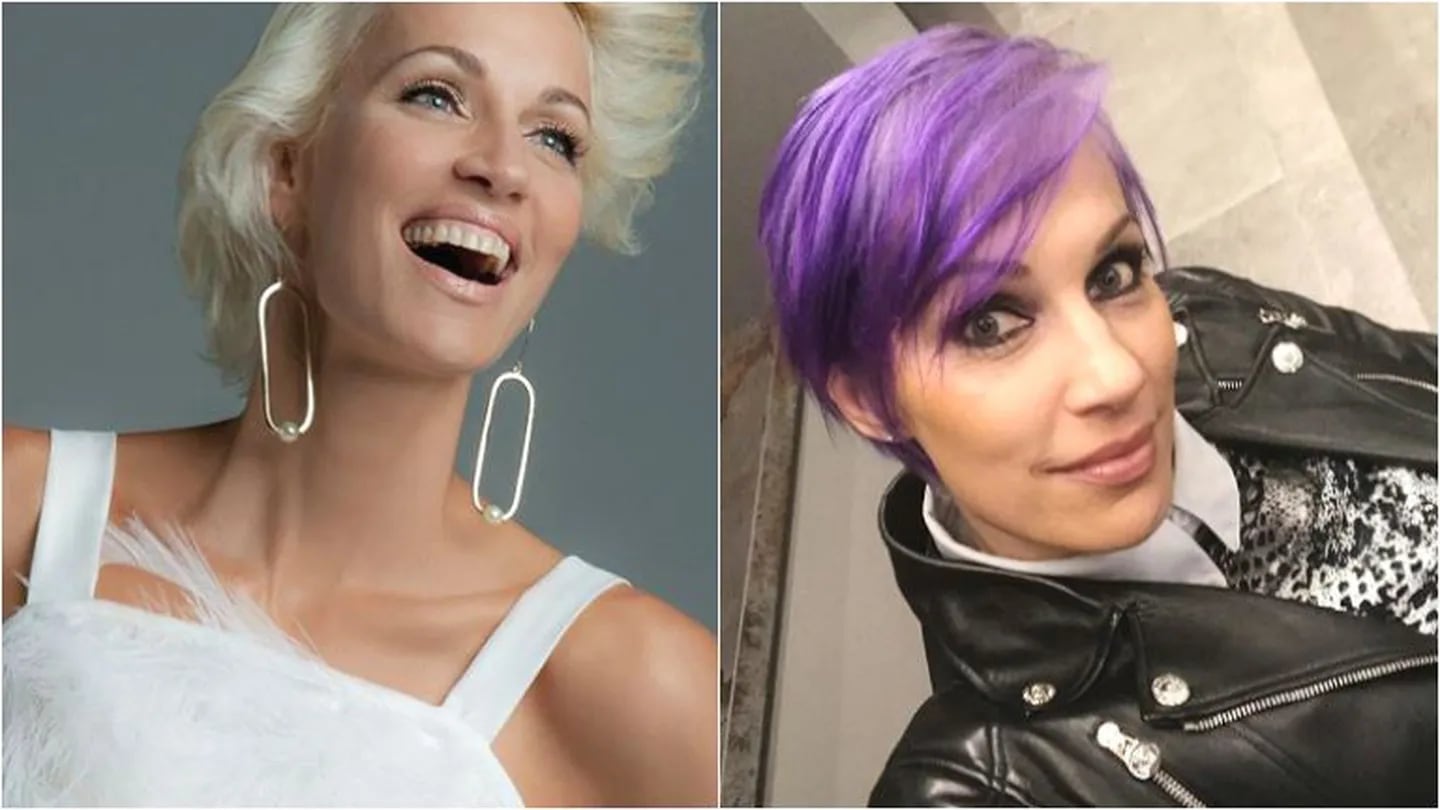 El radical cambio de look de Ingrid Grudke… ¡de platinada a pelo violeta!