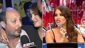Carlos Espósito salió a bancar a su hija tras su debut en el jurado del Bailando. (Fotos: captura TV e Ideas del Sur)